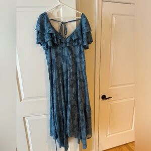 Light blue textured dress
